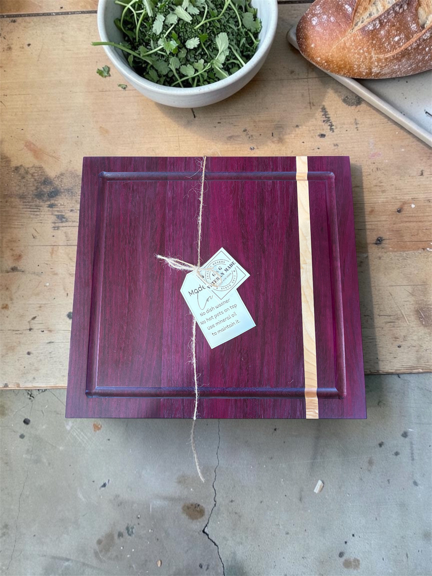 Purple Heart Cutting Board