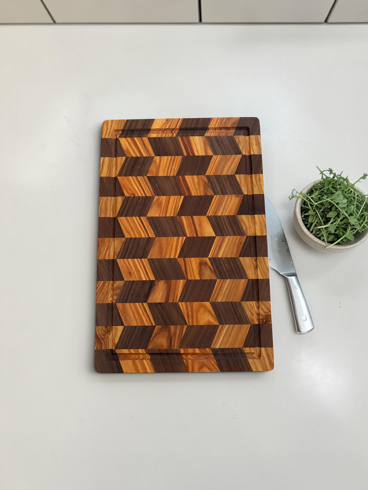 Chevron Style cutting board