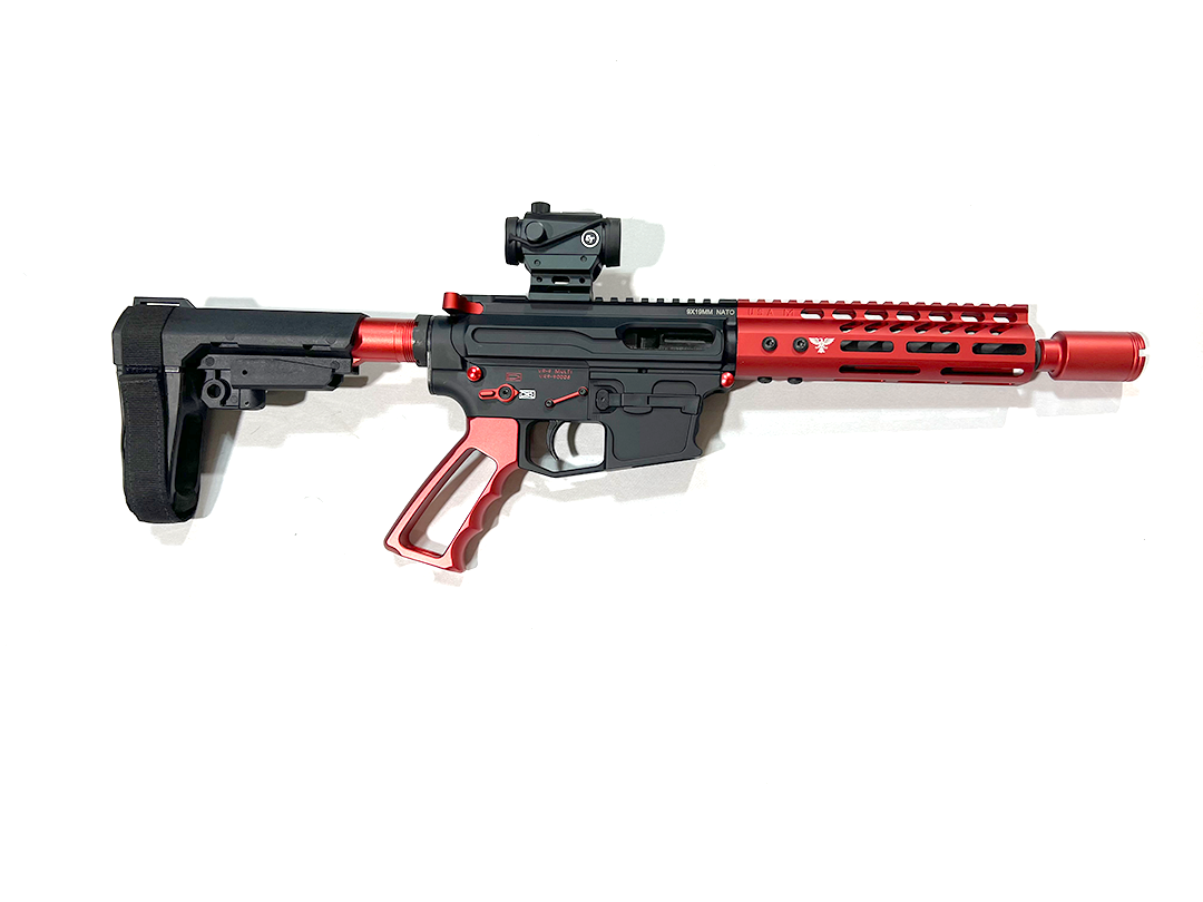 AR9 Red Accents with Glock magazine