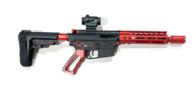 AR9 Red Accents with Glock magazine