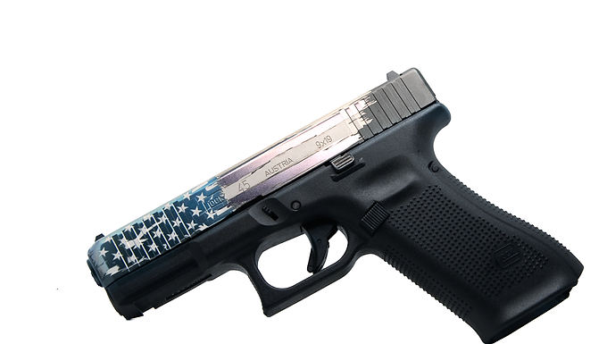 Glock 45 with American Flag Annealed