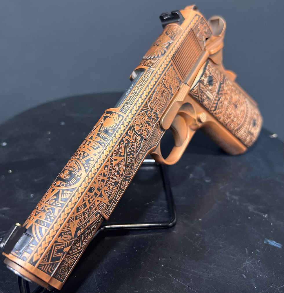 Thumbnail: Tisas  1911 STAKEOUT BLK/WD 45ACP 5"