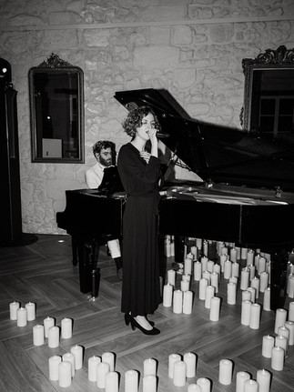 Company evening entertainment, background music