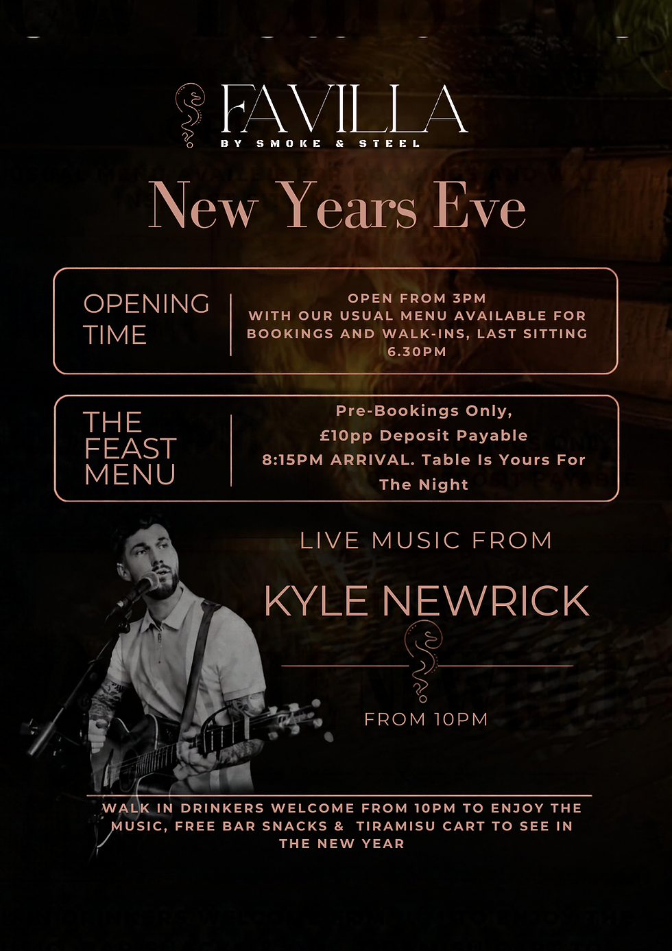New Year’s Eve Feast & Live Music