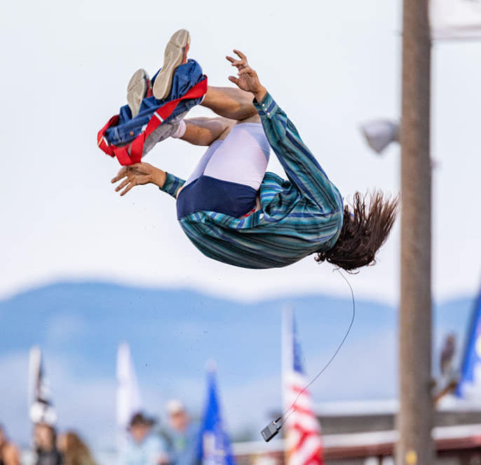 Dave in the air shorts fall off photo credit to tyson woods