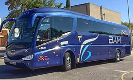 exterior of the BAM bus