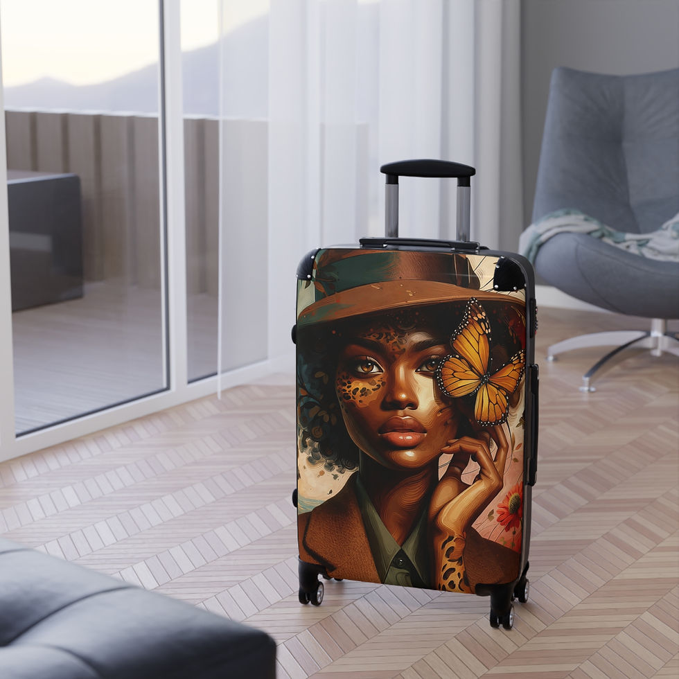 Thumbnail: Butterfly Queen Travel Suitcase – Artistic Luxury Luggage