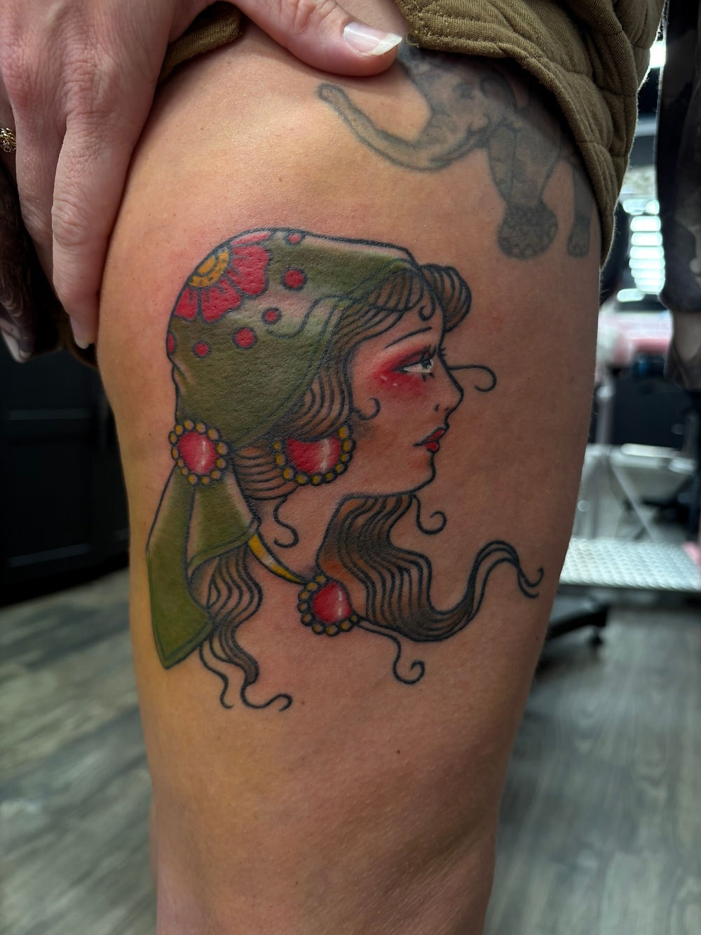 traditional lady head by Megan May