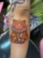 orange clown cat by Megan May
