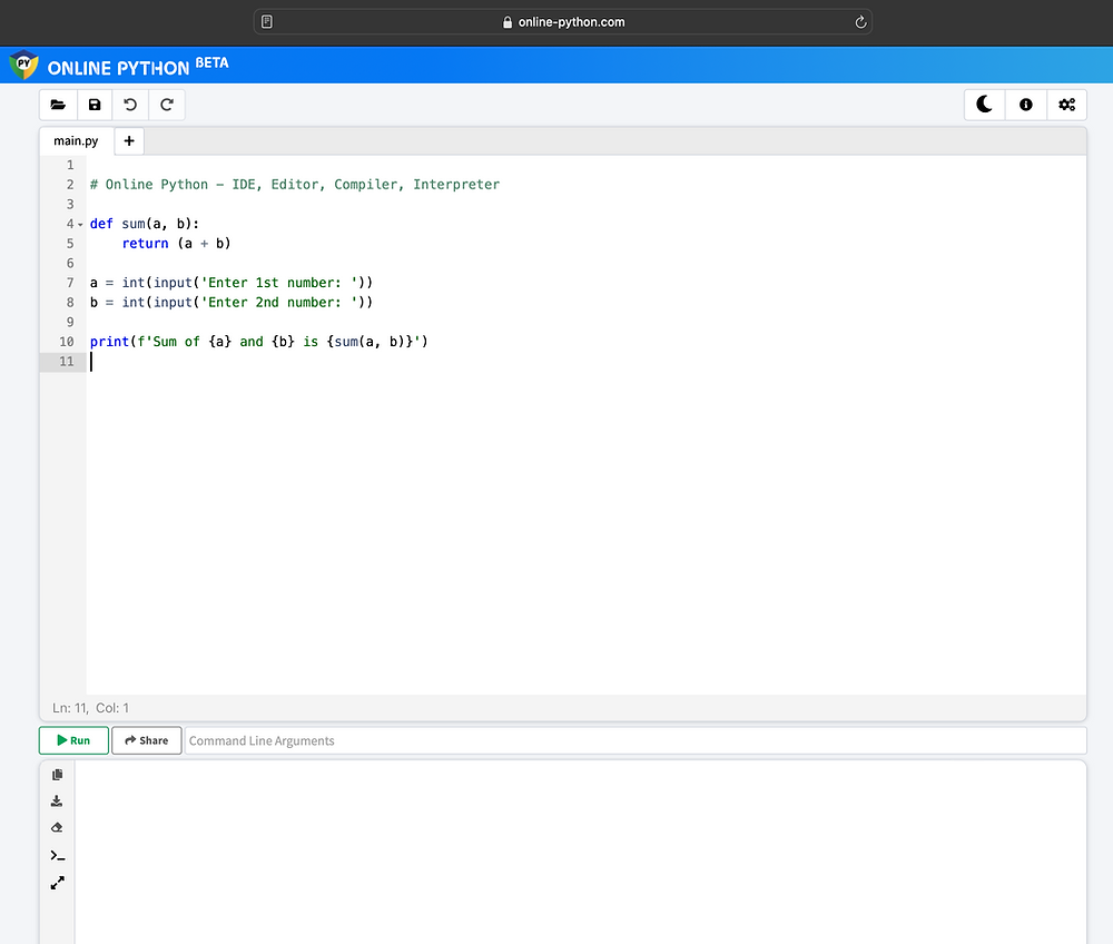Starting with python