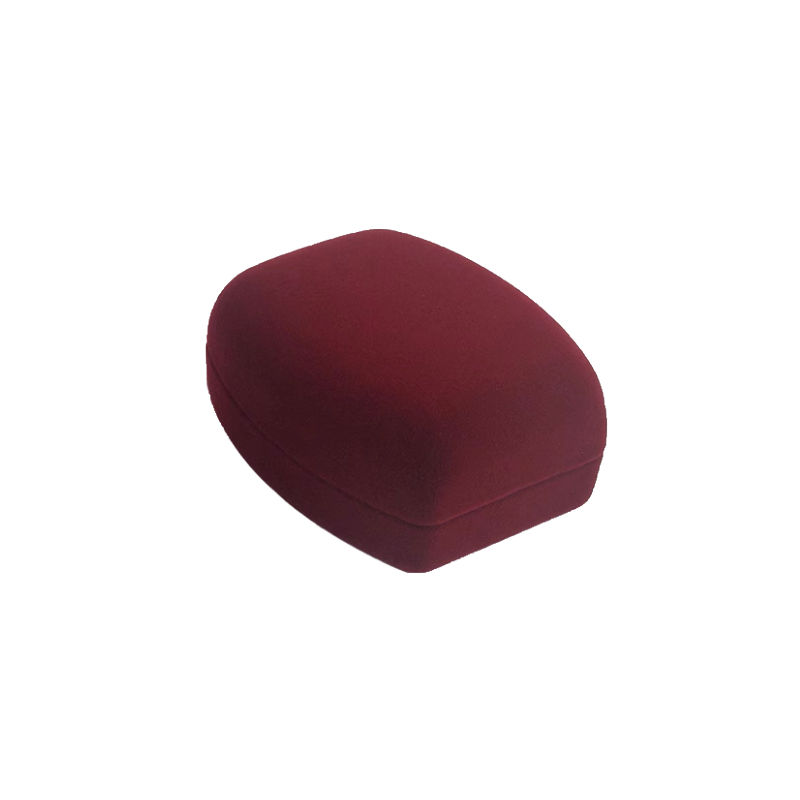 Thumbnail: Oval Velvet Jewelry Box，Pendant, Earrings