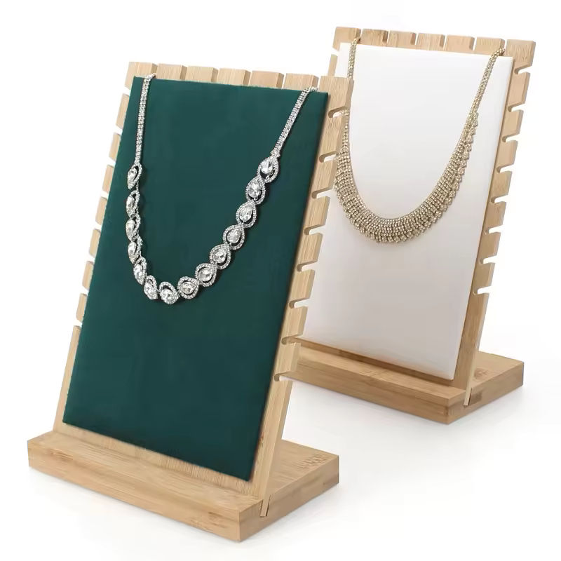 Thumbnail: Eco Bamboo Necklace Display Stand, Necklace/Bracelet
