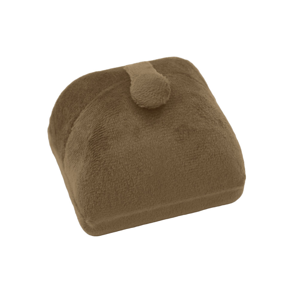 Thumbnail: Double Opening  Velvet Jewelry Box for Single Ring