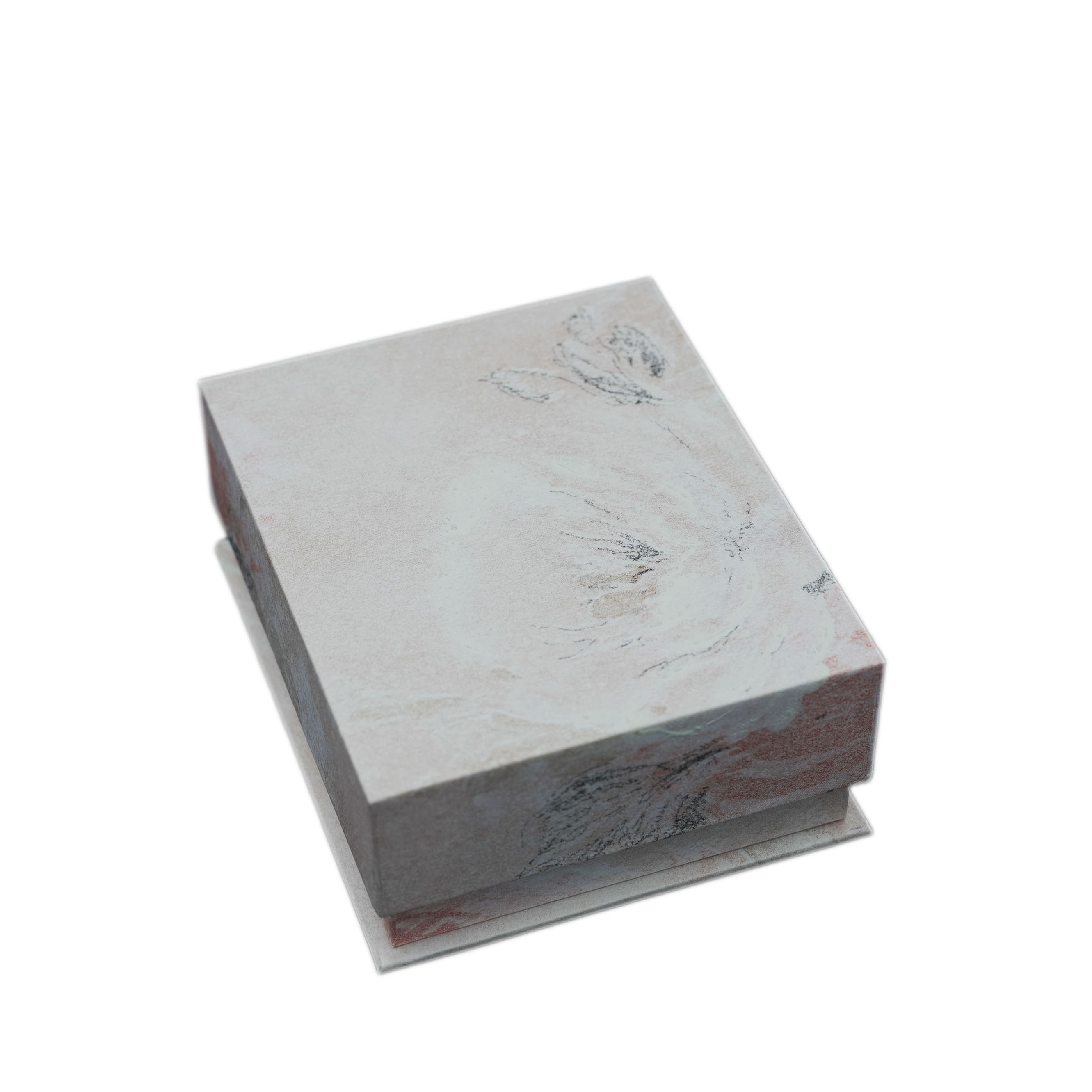 Patterned White Jewelry Paper Box