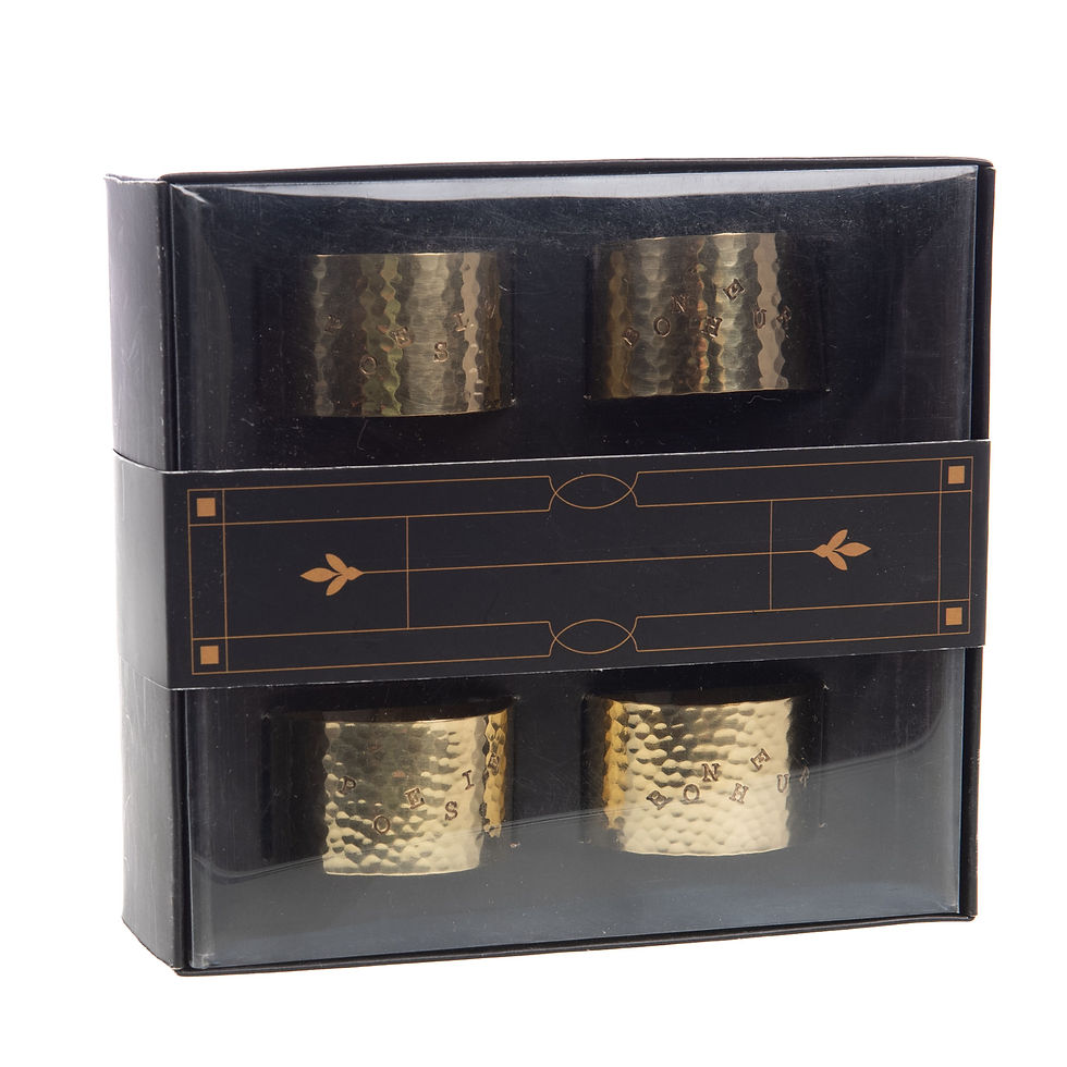 Miniature : Coffret de 6 rd de serviette mots