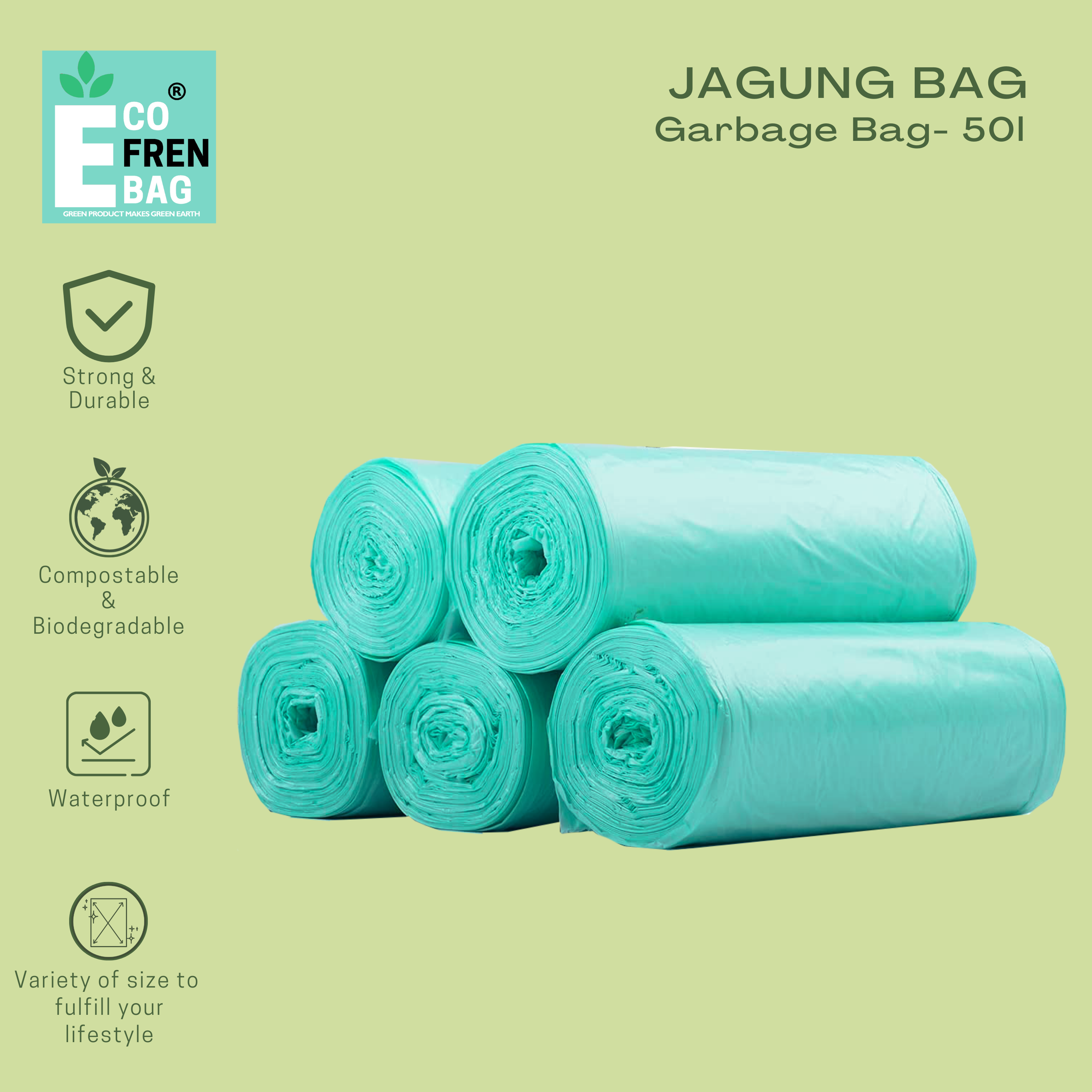 Garbage Bag- 50 Liter