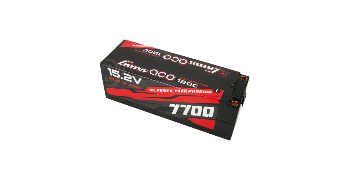 Gens Ace Black Hard LiPo 4S HV 15.2V-7700-120C (5mm)