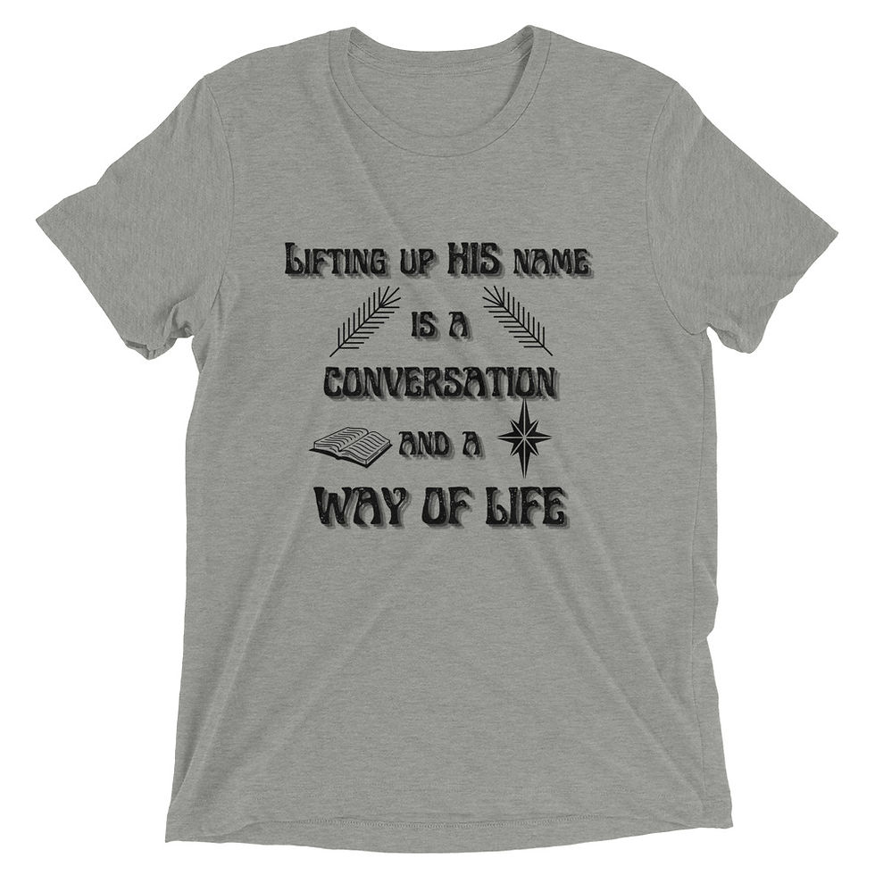 Thumbnail: Lifting up HIS name Short sleeve t-shirt