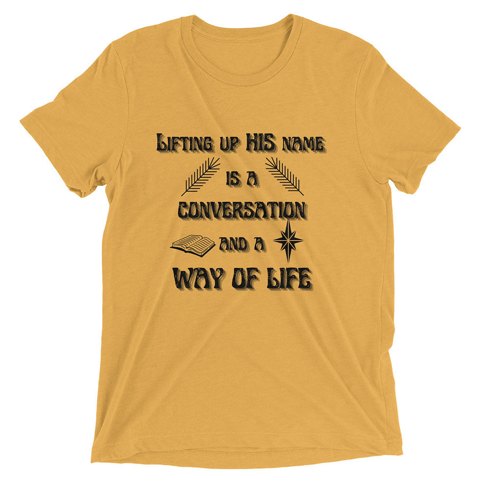 Thumbnail: Lifting up HIS name Short sleeve t-shirt