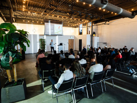 Investor focused realtor, Calvin Hexter, speaking at Edmonton Real Estate Investing Deal Lab. Hosted by Wayne Hillier, Edmonton Real Estate Investing Coach