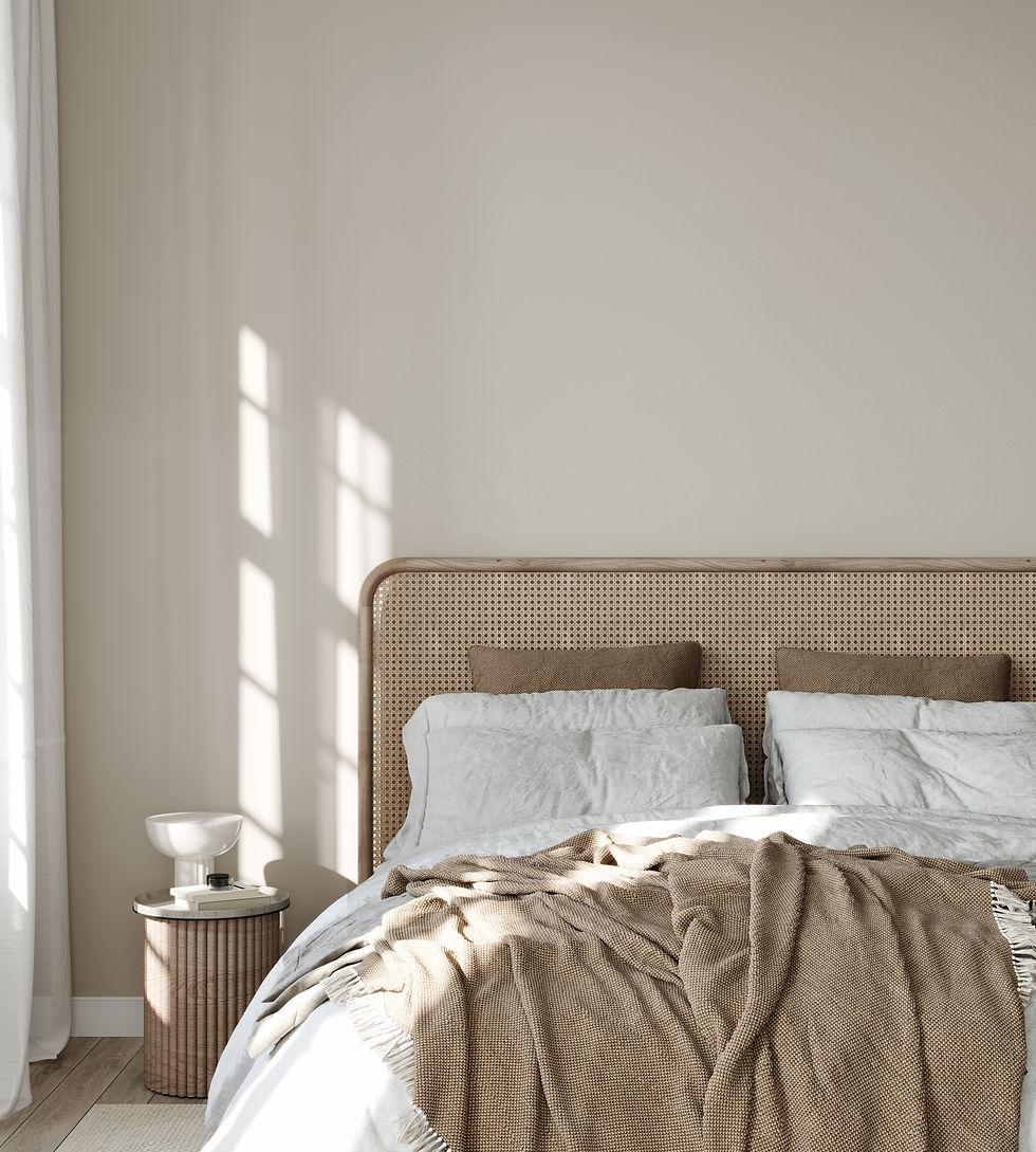 A bad with white bedlinen