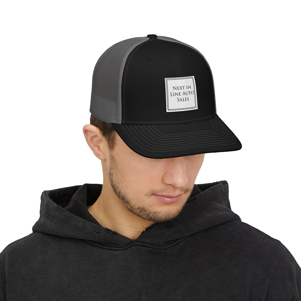 Thumbnail: Trucker Cap — ‘Next In Line Auto Sales’ Embroidered Snapback