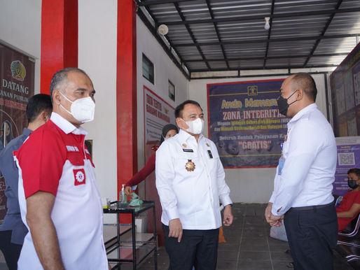 SEKJEN KEMENKUMHAM KOMJEN POL. ANDAP BUDHI REVIANTO SIDAK KE RUTAN BANGKALAN