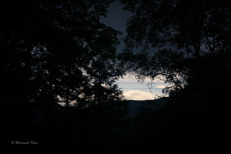 蓼科高原ペンション・サンセットからの眺め・夕暮れ時