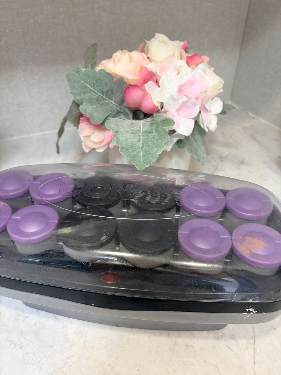 hot rollers to set hair 