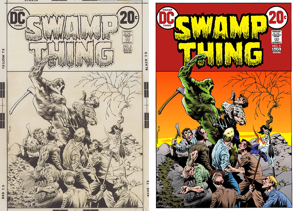 Wrightson.Swamp Thing 5 Cover.300dpi.Original Art & Color.png