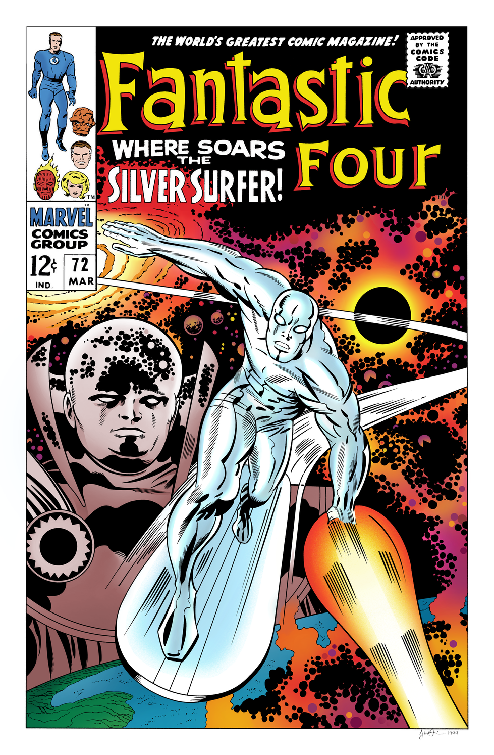 Fantastic Four 72 Cover Recreation (recolored)