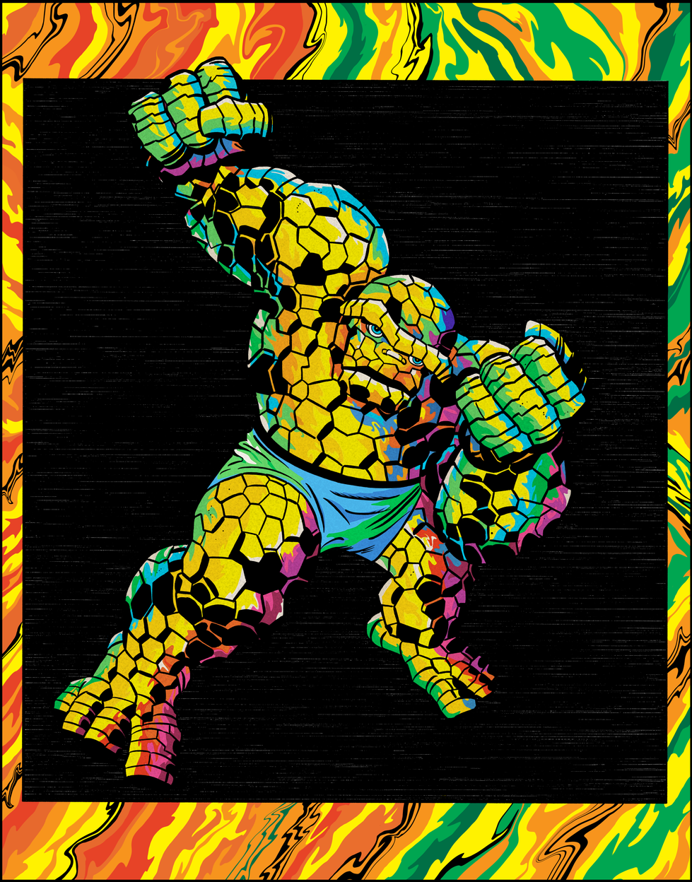 Fantastic Four 79 Cover Image (3rd Eye Blacklight version)