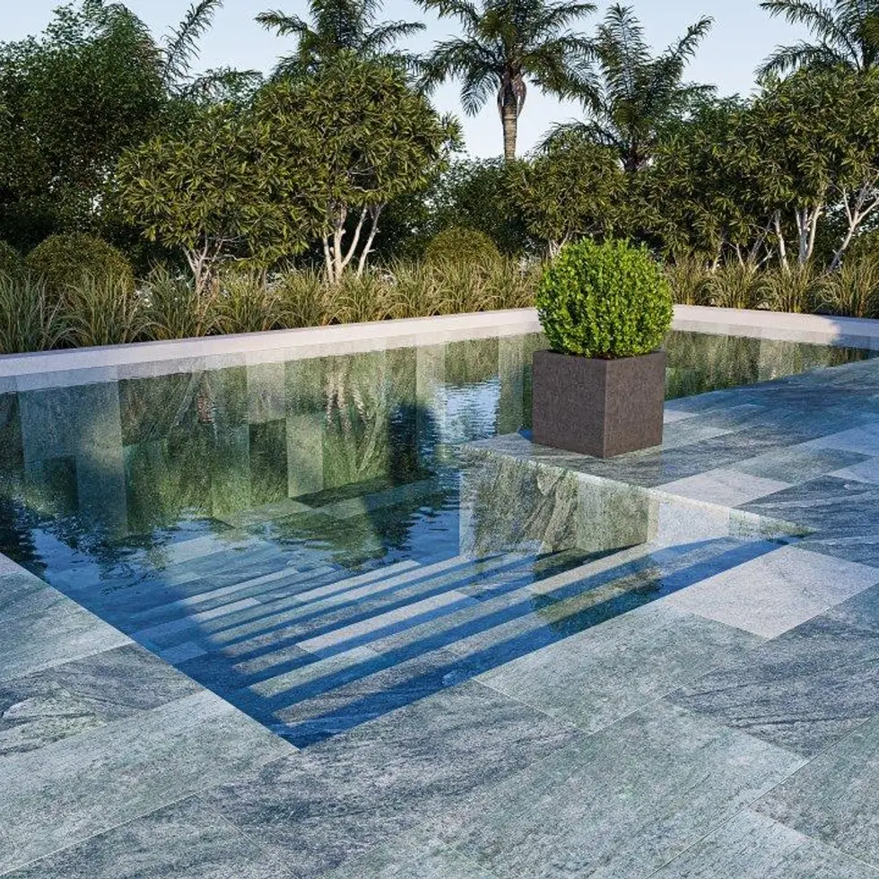 Piscine avec carrelage ANGE VISON SUCRE