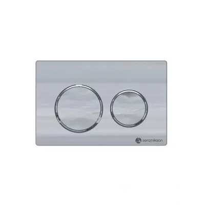 BOUTON POUSSOIR CHROME POUR RÉSERVOIR ENCASTRÉ