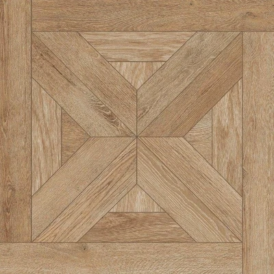 Carrelage bois clair motif étoile
