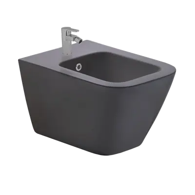 Photo du BIDET SUSPENDU SATURN ANTHRACITE MAT