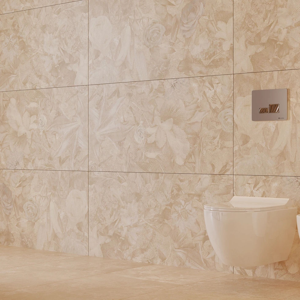 Carrelage Genova Vison avec WC suspendu.