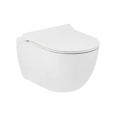 WC HILL sans rebord suspendu blanc mat