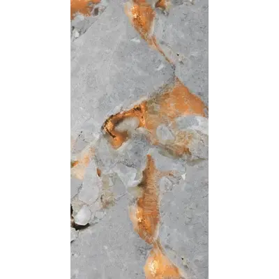 Carrelage gris à veines cuivrées