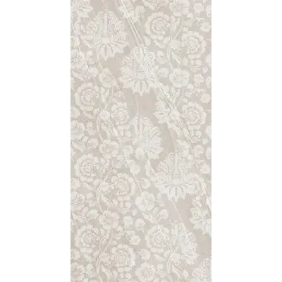 Carreau AVALON GRIS avec motif floral sculpté