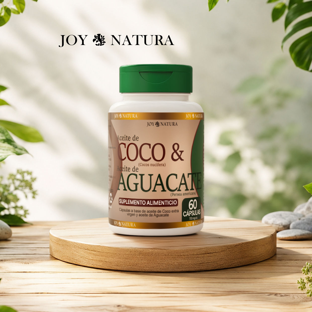 ACEITE DE COCO & AGUACATE 60 CÁPSULAS JOY NATURA