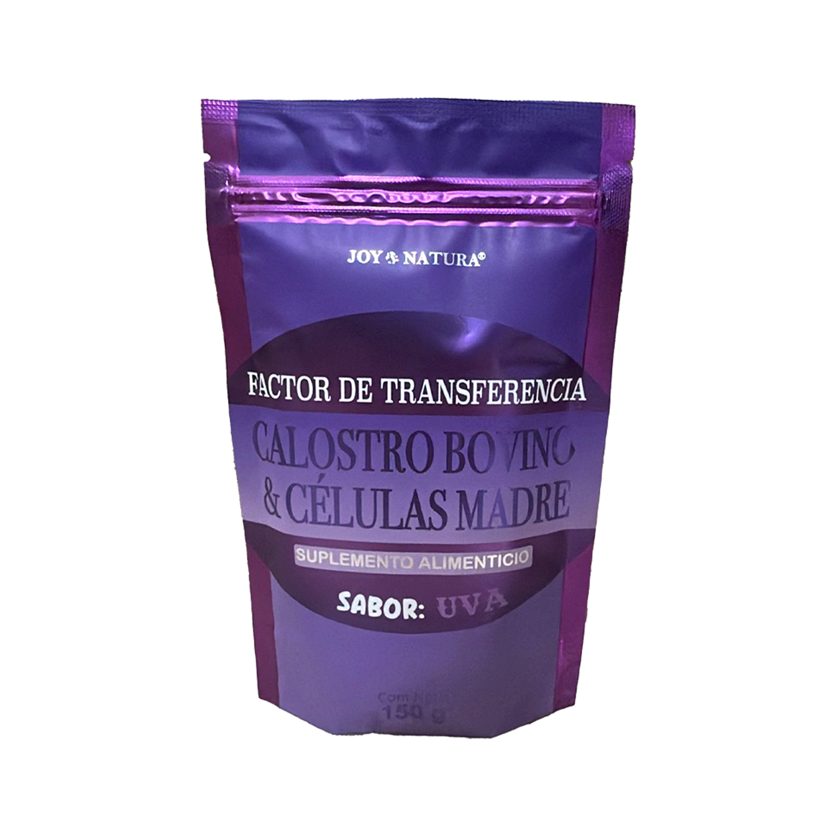 FACTOR DE TRANSFERENCIA, CALOSTRO BOVINO & CELULAS MADRE SABOR UVA 150 GR