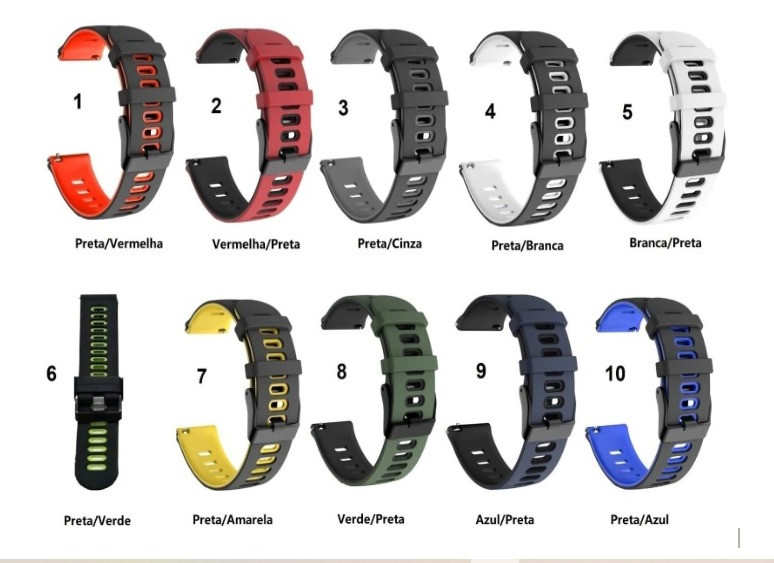 PULSEIRA DE SILICONE SPORT PARA RELÓGIO SMARTWATCH (496)