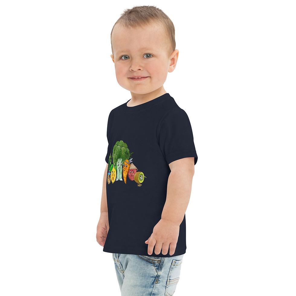 Thumbnail: Toddler jersey t-shirt Pauli Broccoli & Friends