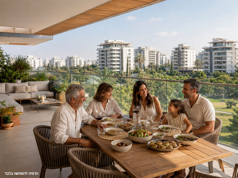 מרפסות גדולות במיוחד