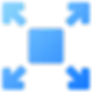 Scalable remote infrastructure and business growth expansion icon