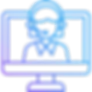 Virtual assistant providing remote business operations support on a computer monitor