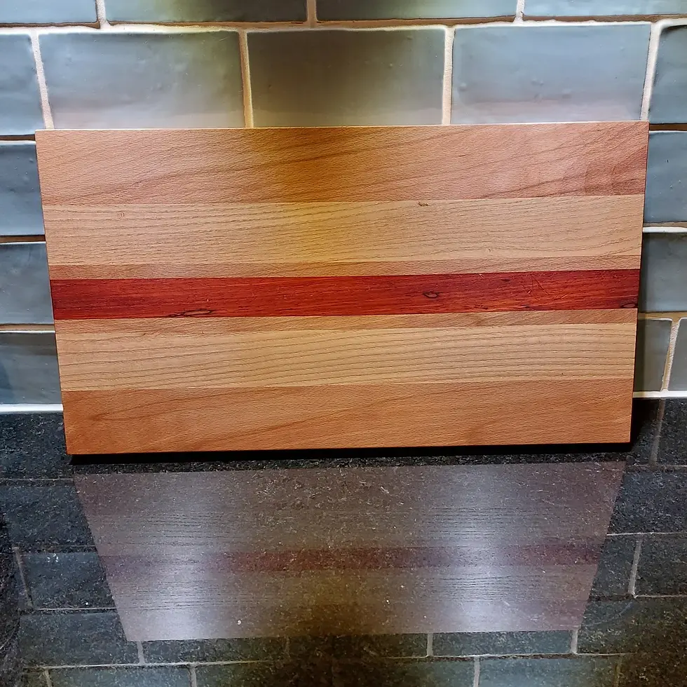 Thumbnail: Red stripe chunky chopping board