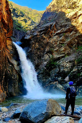 California Waterfalls in the San Gabriel Mountains