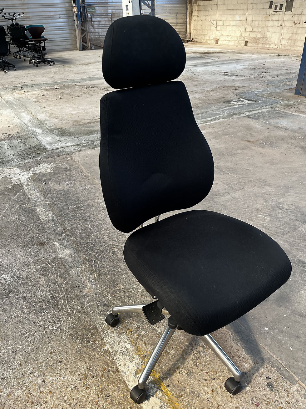 Miniature : Fauteuil de bureau noir ergonomique (Qté : 20) FAU382